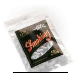 smoking caja 30  bolsas 120 filtros 6 m/m Slim negra