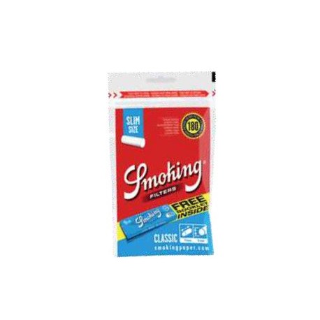 smoking caja 30 bolsas 180 filtros 6 m/m slim + librito