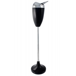 cenicero pie de calle extensible 90 cm. 15 x 90 NEGRO