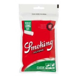 smoking caja 25  bolsas 100 filtros 7,5 m/m regular roja