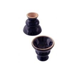 Cazoletas ceramica con tapa Negras 6,5 x 6     En Caja de 12