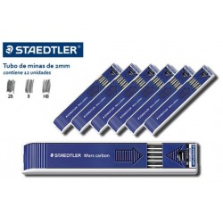 staedtler 200 caja 12 minas 2 m/m 6B
