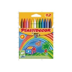 plastidecor caja 12 ceras de colores